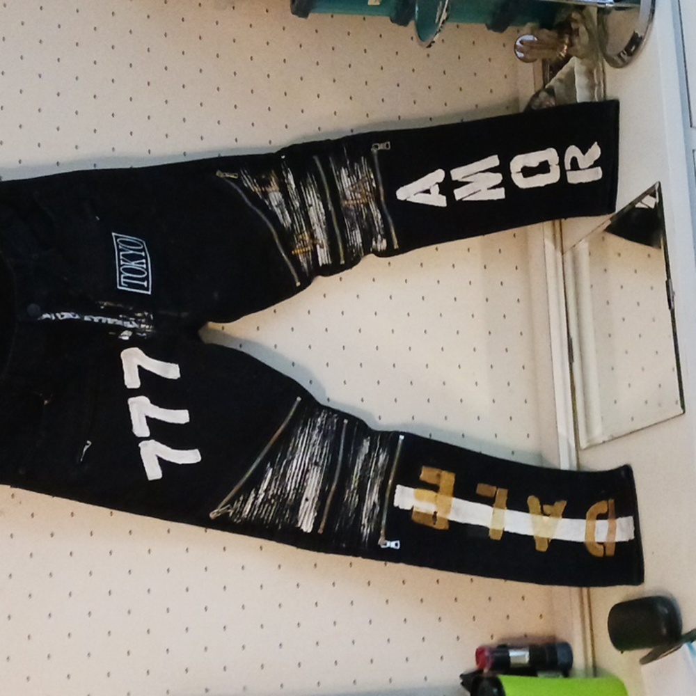 Punk designed jeans